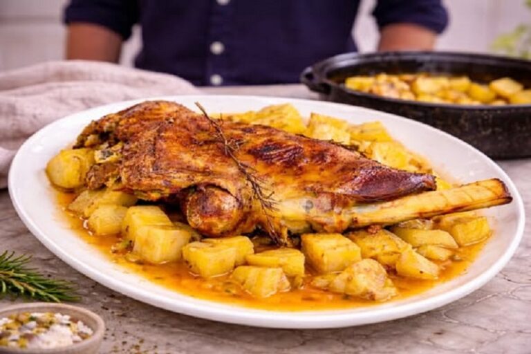 Αρνάκι ή κατσικάκι με πατάτες στη γάστρα, ζουμερό και πεντανόστιμο!