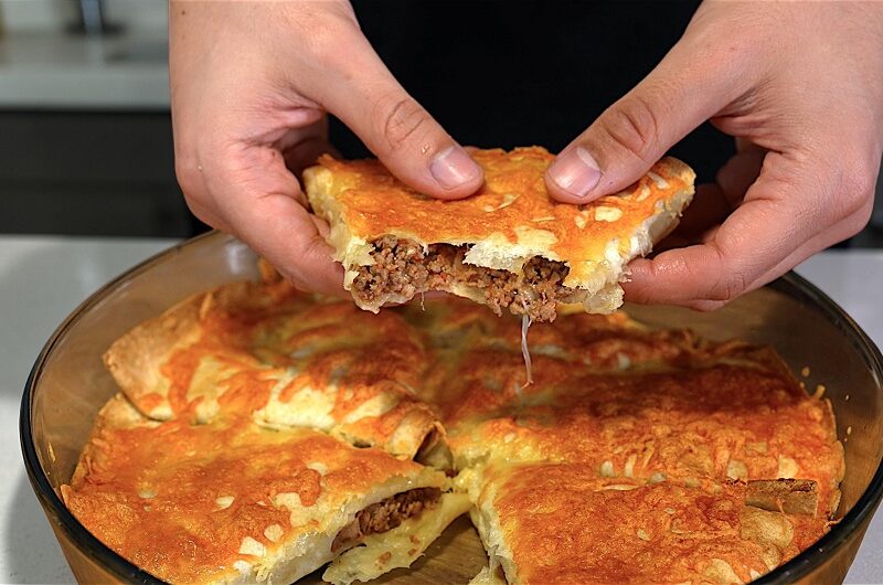 Εύκολη κιμαδόπιτα χωρίς φύλλο, στο φούρνο!