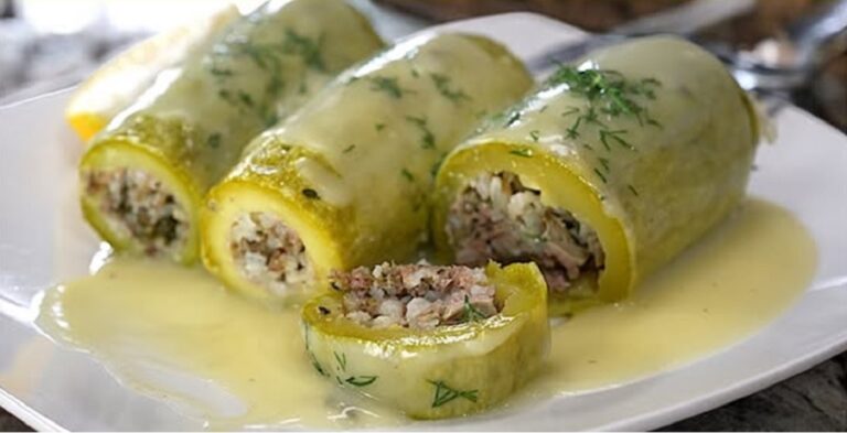 Κολοκυθάκια γεμιστά, με αυγολέμονο