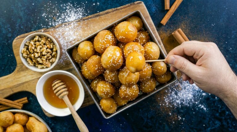 Με μόνο δυο υλικά, φτιάχνεις αυτούς τους πεντανόστιμους λουκουμάδες!