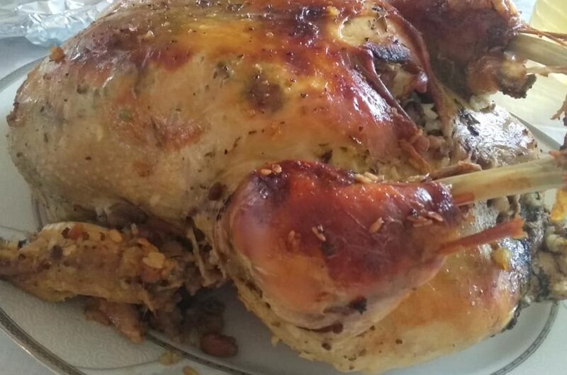 Εορταστικό κοτόπουλο γεμιστό!!!