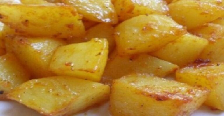 Πατάτες φούρνου με μέλι και μουστάρδα, καραμελωμένες!