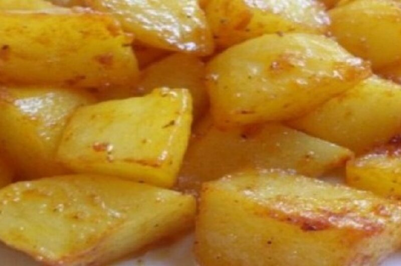 Πατάτες φούρνου με μέλι και μουστάρδα, καραμελωμένες!