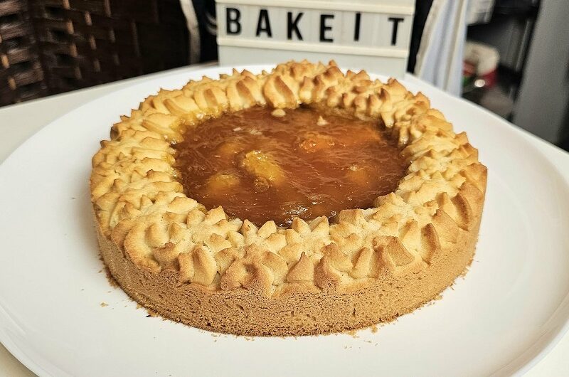 Τάρτα πτι φουρ, με μαρμελάδα βερίκοκο