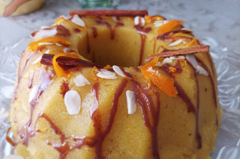 Χαλβάς με χυμό πορτοκαλιού