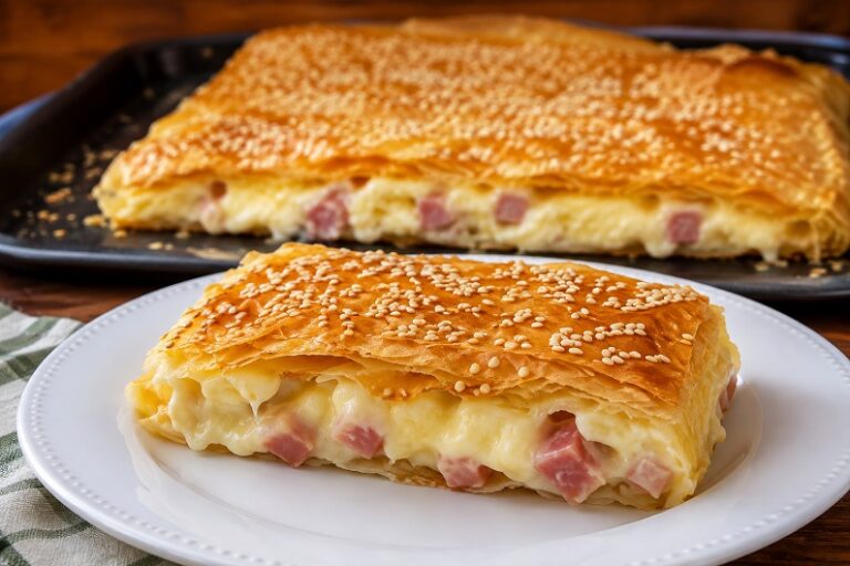 Ζαμπονοτυρόπιτα με κρέμα!